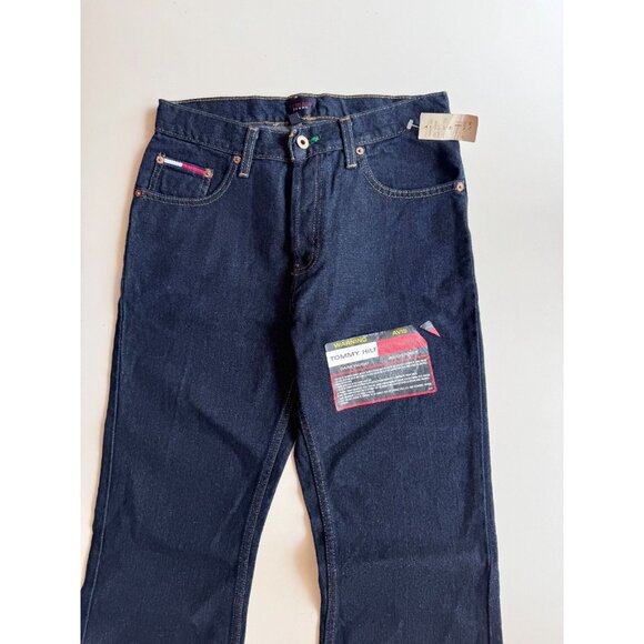 Vintage NWT TOMMY HILFIGER Dark Wash High Rise Flared Bell Bottom Jeans, Size 29 - Picture 2 of 16